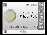 Nikon D60 - graphic info