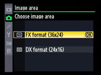 Nikon D700 - image format