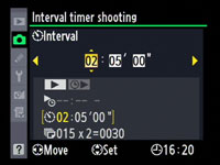 Nikon D700 - intervalometer
