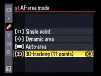 Nikon D90 - AF area