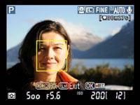 Nikon D90 - LV face detect