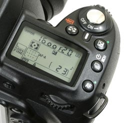 Nikon D90 - top right controls