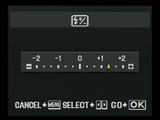 Olympus E-410 flash compensation