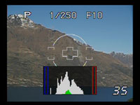 Olympus E-510 live histogram