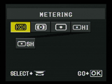 Olympus E510 - metering menu