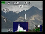 Olympus SP-550UZ live histogram