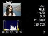 Olympus SP-550UZ playback histogram