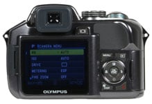 Olympus SP-550UZ rear view