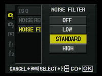 Olympus E3 - noise filter