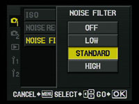 Olympus E3 - noise filter