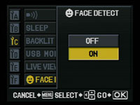 Olympus E420 - Face detect