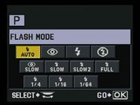 Olympus E420 - flash