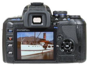 Olympus E420 - rear view