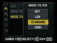 Olympus E520 - Noise filter