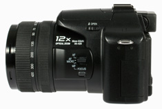 Panasonic DMC FZ30 left side view