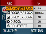 Panasonic FZ50 recording menu page 3