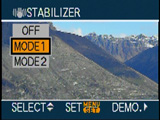 Panasonic FZ50 stabiliser mode