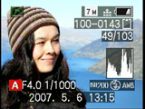 Panasonic FZ8 - play histogram