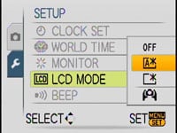 Panasonic FX500 - LCD mode
