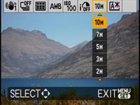 Panasonic FX500 - Q menu