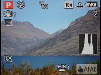 Panasonic FX500 - Live Histogram