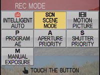 Panasonic FX500 - Scene mode