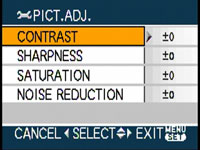 Panasonic FZ18 - picture adjust