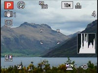 Panasonic FZ28 - live histogram