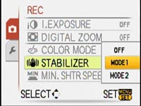 Panasonic TZ5 - image stabilisation