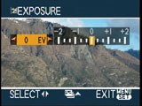 Panasonic FX30 - exposure compensation menu