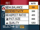 Panasonic FX30 - sensitivity