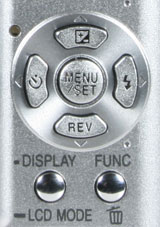 Panasonic FX30 - rear controls