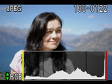 Pentax K10D Brightness Histogram