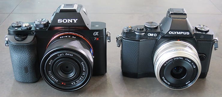 Sony A7r and Olympus OMD EM5