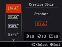 Sony A200 - creative style