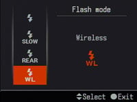 Sony A200 - flash mode