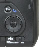 Sony A200 rear controls