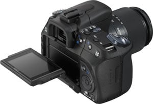 Sony DSLR-A300 flip-out screen