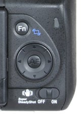 Sony A300 rear controls