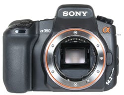 Sony DSLR-A350 lens mount