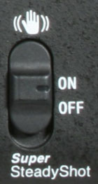 Sony A700 - steadyshot switch