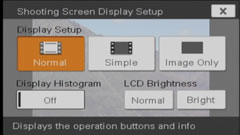 Sony T70 - display set-up