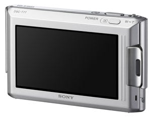 Sony Cyber-shot DSC-T77 - rear view