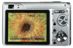 Sony W200 LCD screen